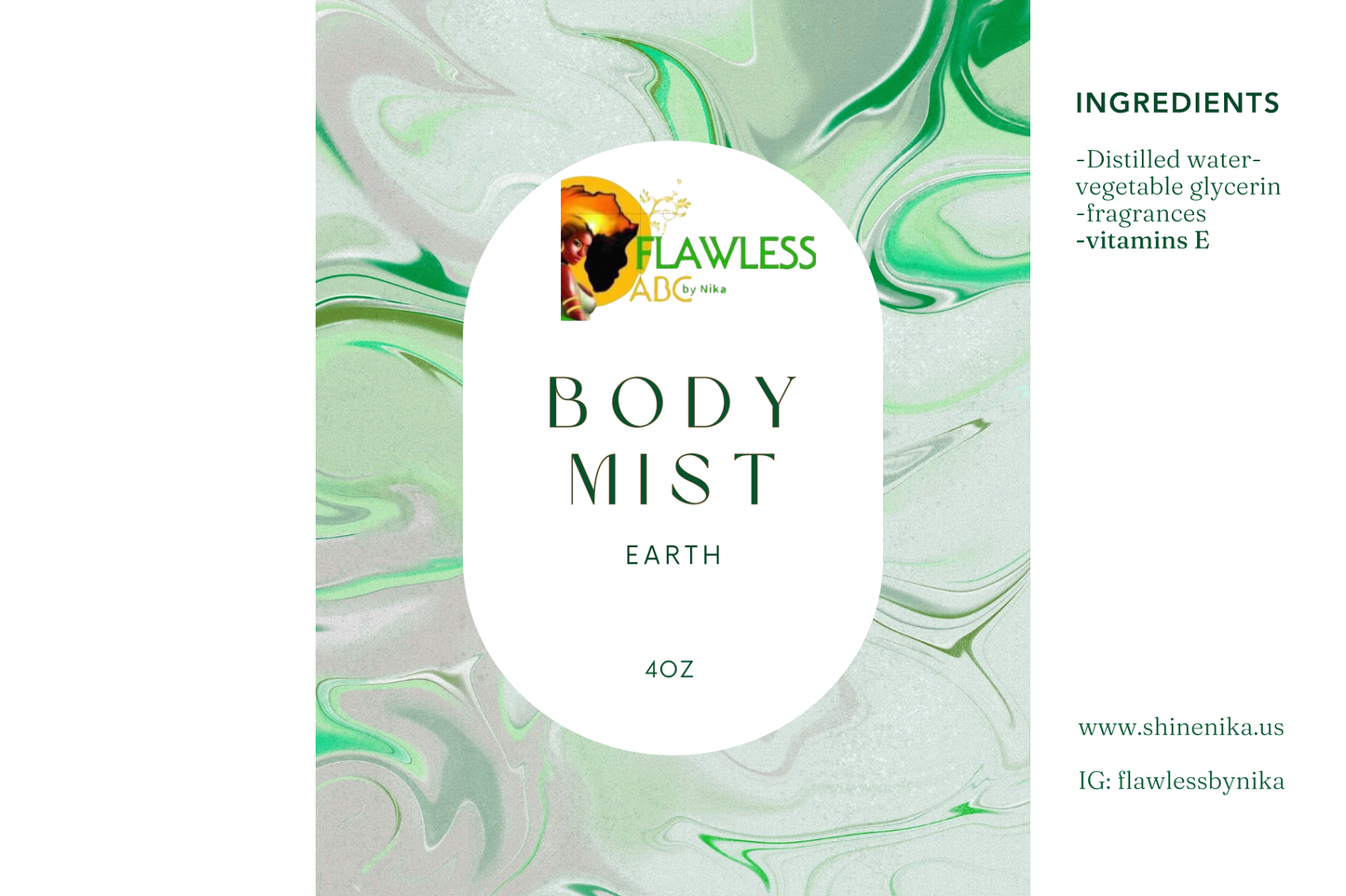 EARTH-BODY MIST// EAU DE PARFUM- TERRE