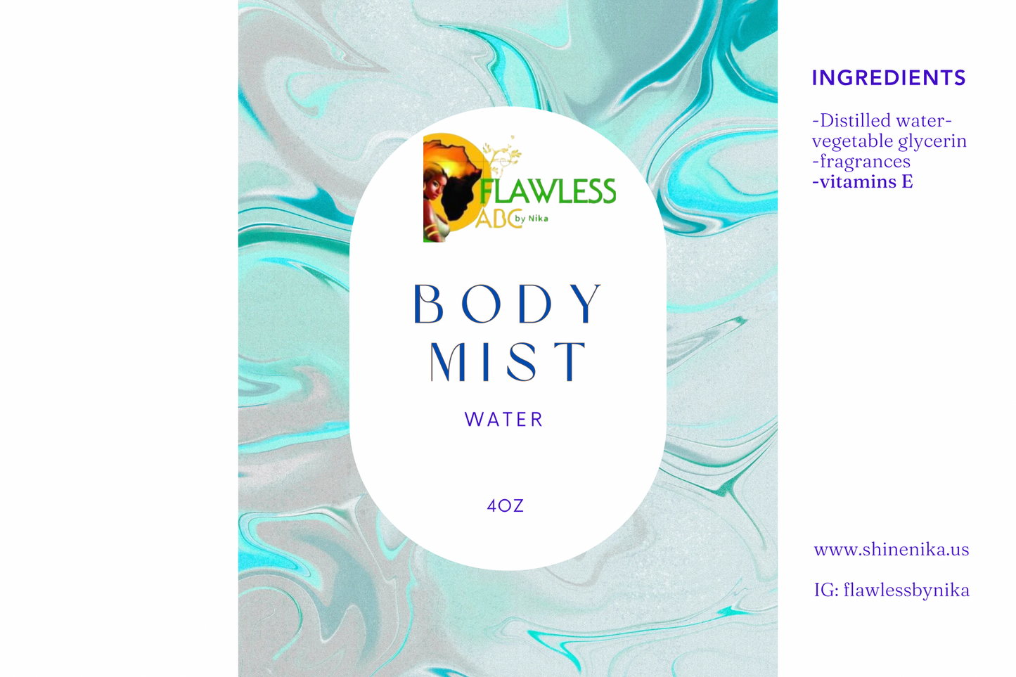 WATER- BODY MIST//EAU DE PARFUM -EAU