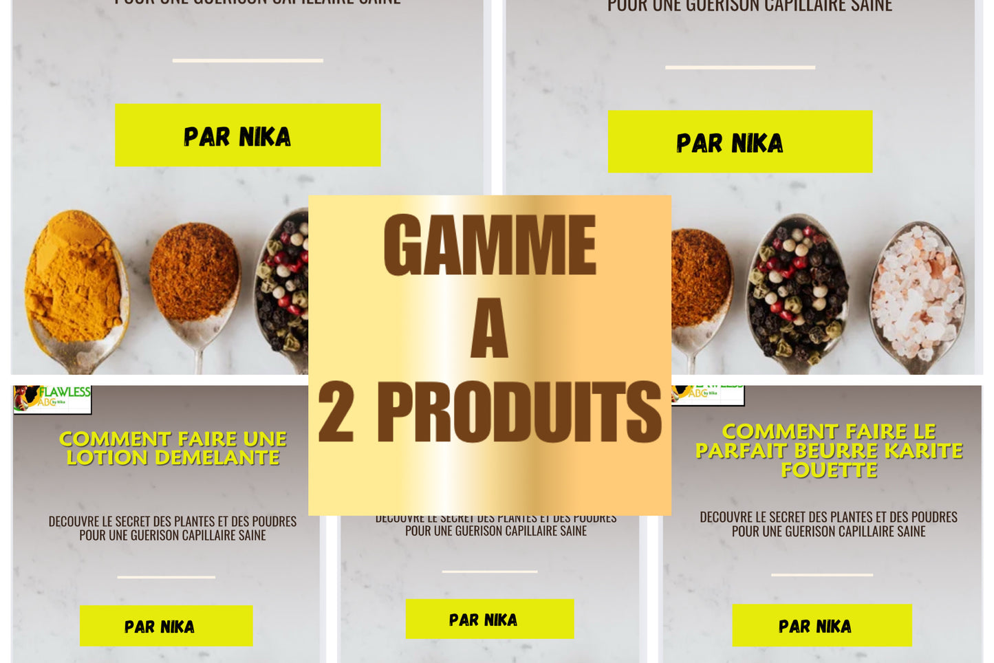 Formation gamme a 2 LOTION+ HUILE