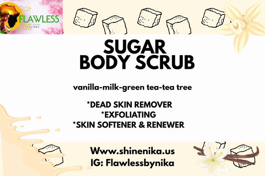 Vanilla body sugar scrub// gommage corporel au sucre -vanille