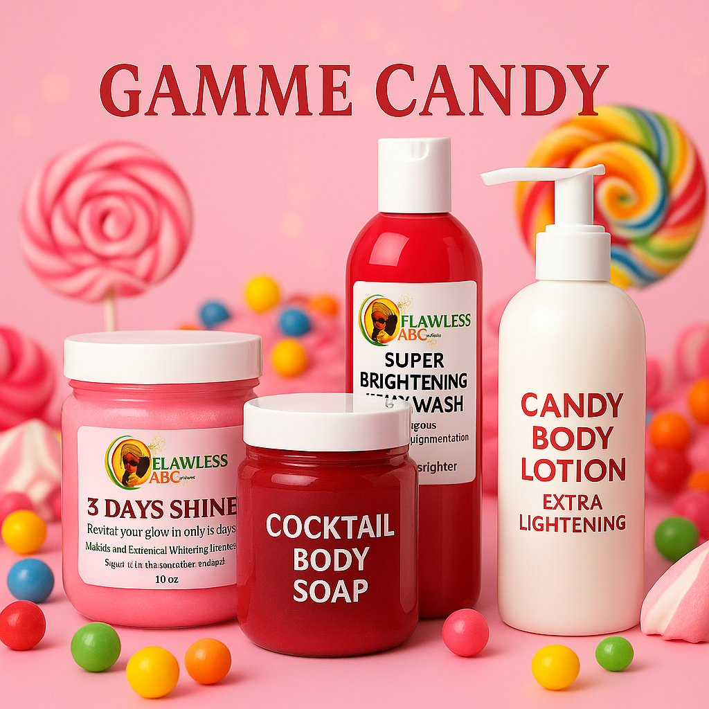 Gamme(set) CANDY -teint Clair —extra brightening- fast results