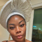 GUELE BLANC/ foulard nigerian