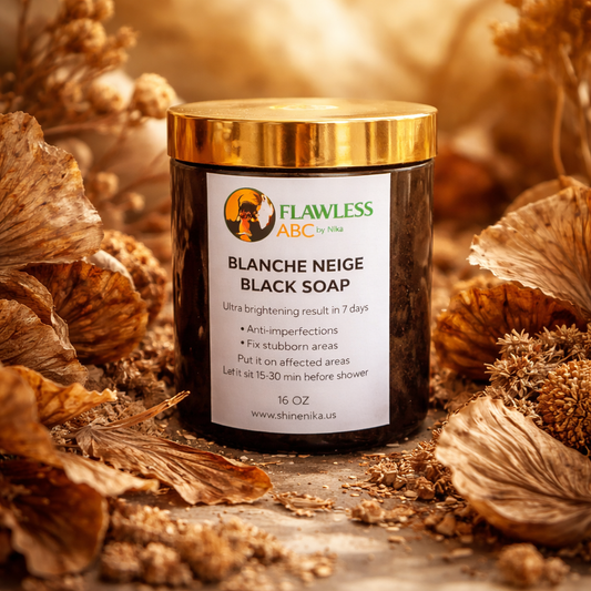 BLANCHE NEIGE SOAP- extremely brightening Black soap —- 7 days results