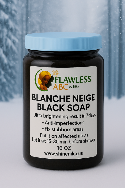 BLANCHE NEIGE SOAP- extremely brightening Black soap —- 7 days results